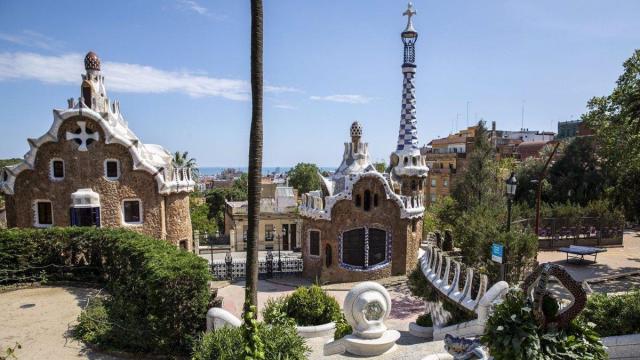 Interior del Park Güell de Barcelona