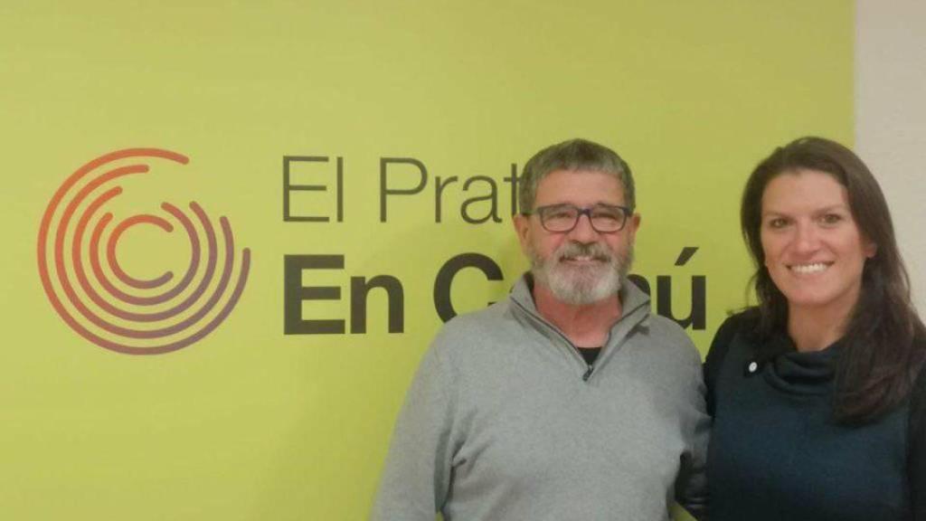 Alba Bou (d), tinent d'alcalde d'Urbanisme d'El Prat en Comú