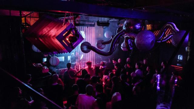 Decoración de una discoteca de Barcelona por Halloween