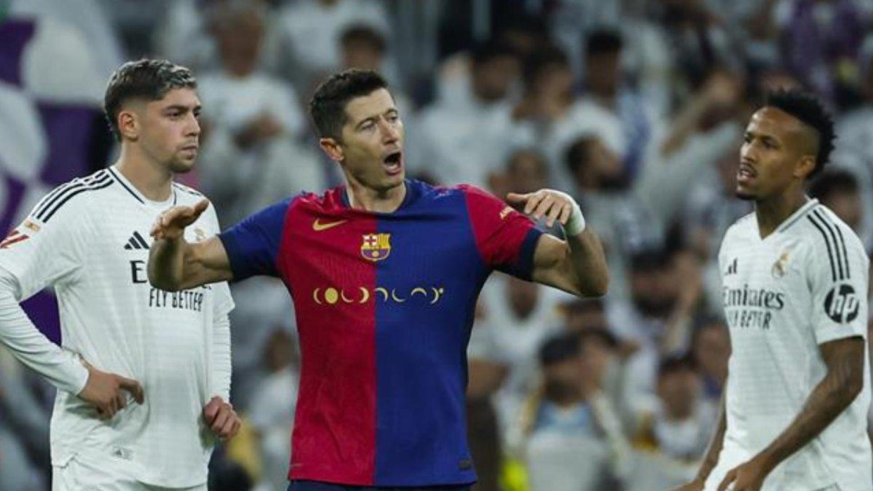 Gol de Lewandowski al Real Madrid en el último clásico