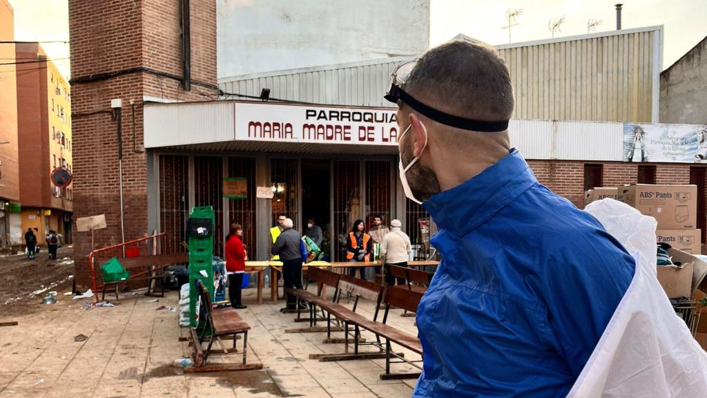 Un dels agents de la Guàrdia Urbana a Catarroja