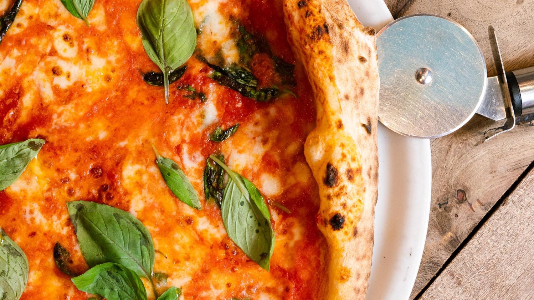 Pizza en una imagen de archivo