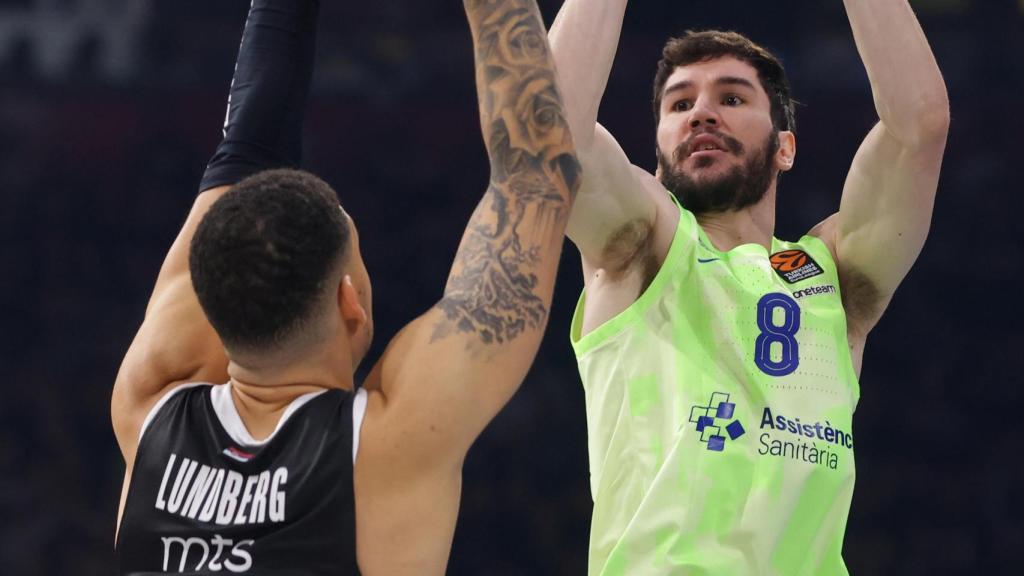 Darío Brizuela, durante un partido de la Euroliga 2024-25