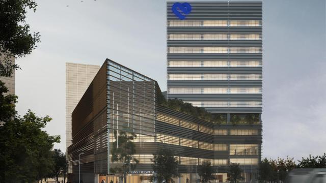 Imagen render del Hospital Vithas Barcelona