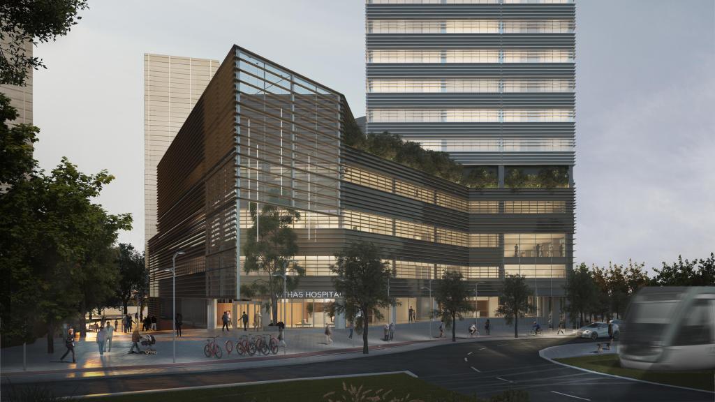 Imagen render del Hospital Vithas Barcelona