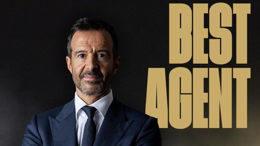 Jorge Mendes, nombrado mejor agente del mundo por 'Tuttosport'