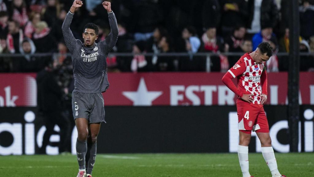 Bellingham celebra su gol al Real Madrid