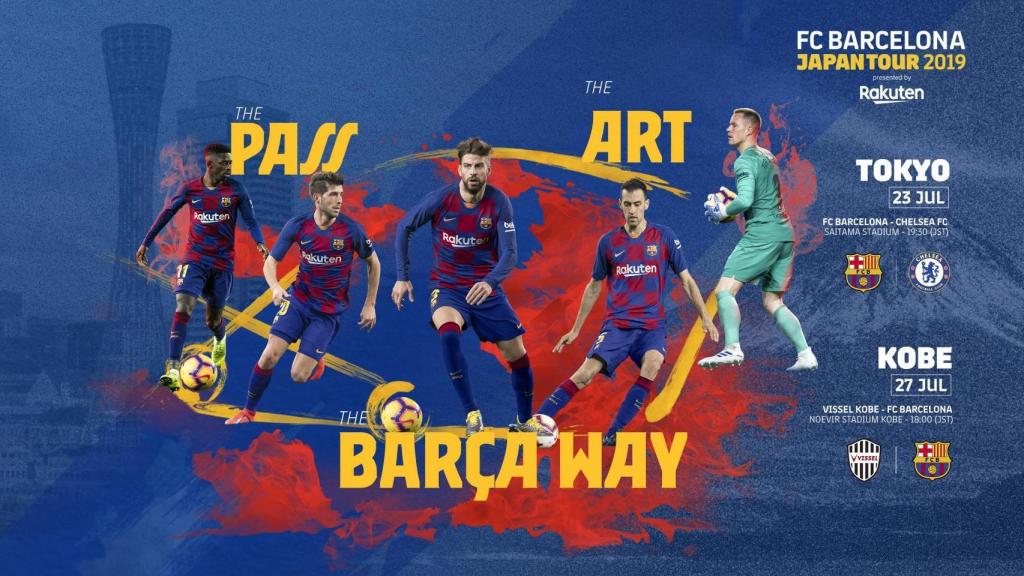 El Barça promociona la gira de pretemporada de 2019 en Japón
