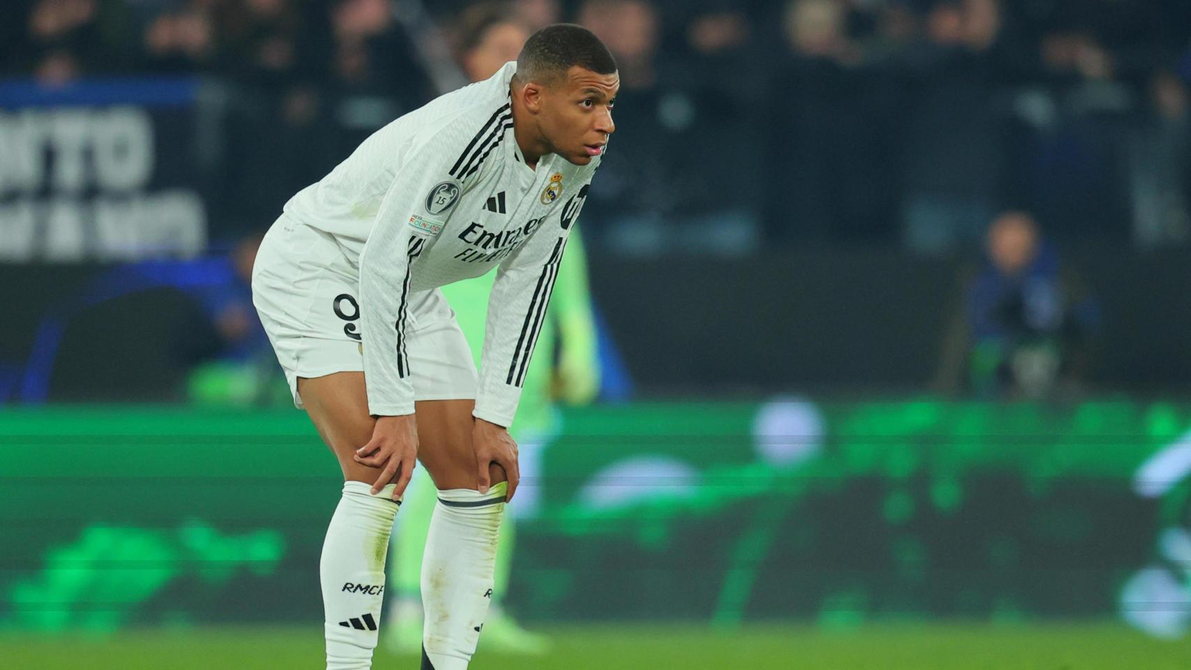 Kylian Mbappé, durante el Atalanta-Real Madrid de Champions League