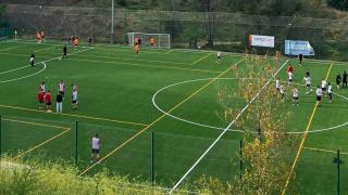 Entrenamiento en el campo de Ciutat Meridiana