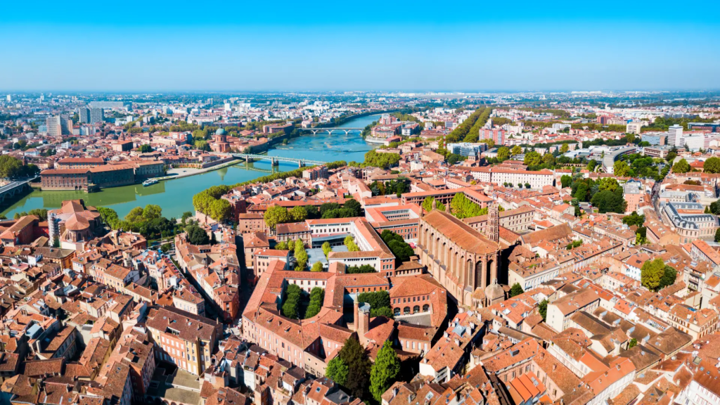 Vista aérea de Toulouse (França)