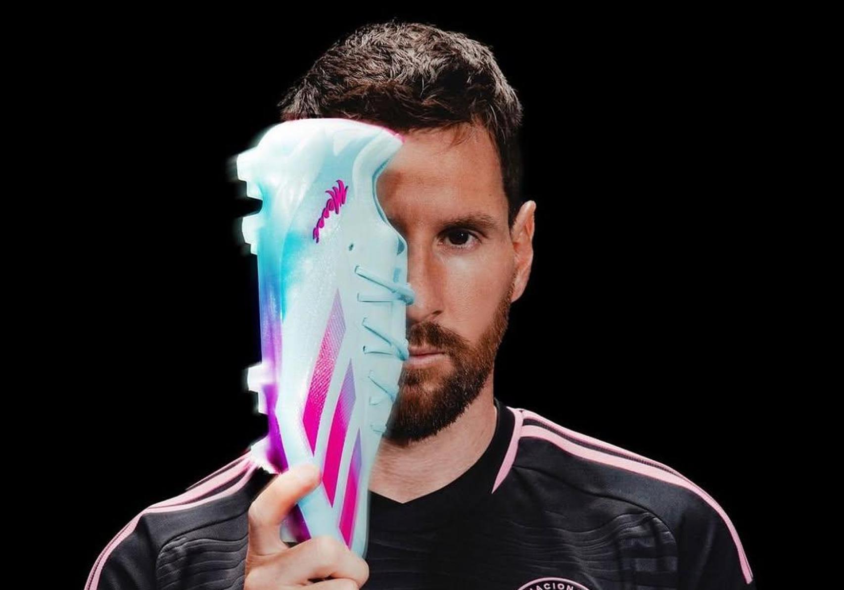 Leo Messi presenta sus nuevas botas Adidas tras fichar por el Inter Miami en 2023