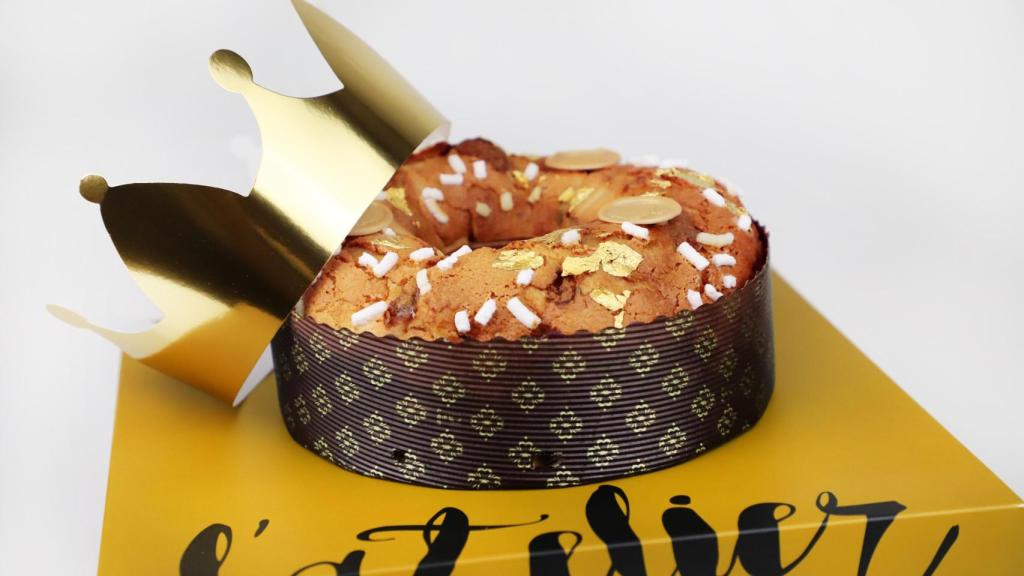 Roscottone Gold de L'Atelier Barcelona, el tortell de Reis més creatiu de Catalunya el 2023