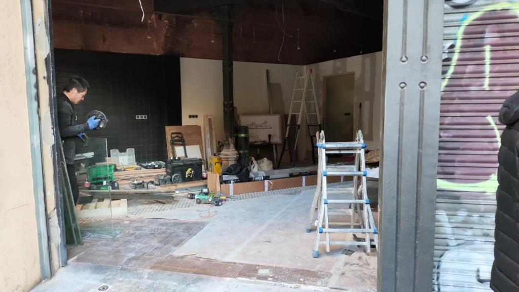 Obras en el nuevo Vivari en la calle de Pau Claris