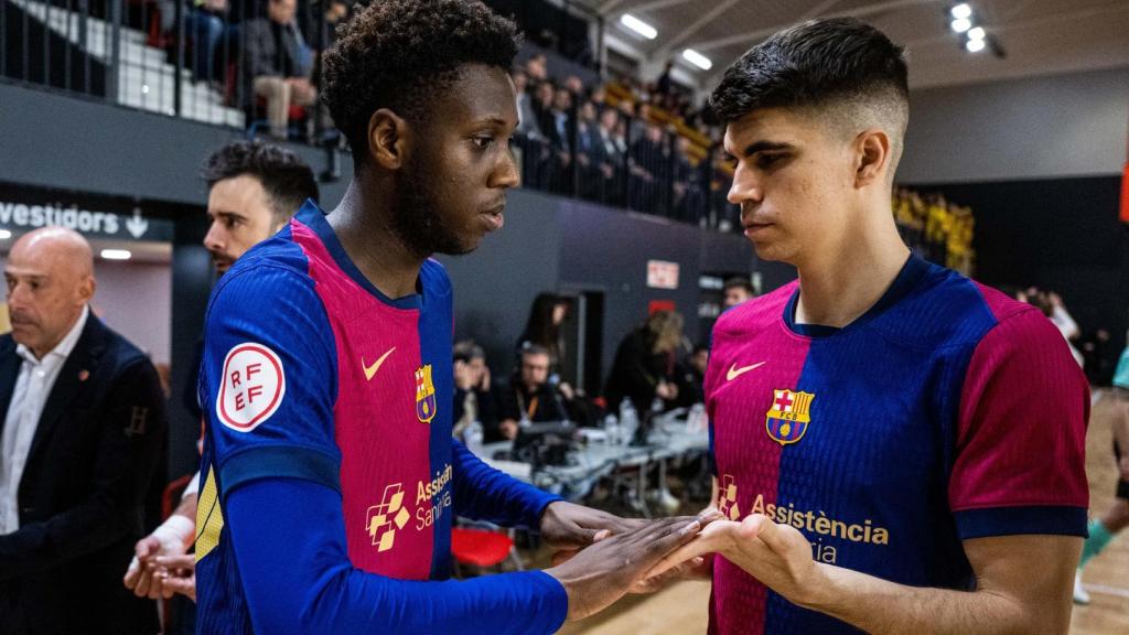 La frustración de los jugadores del Barça de fútbol sala tras perder la Copa Catalunya