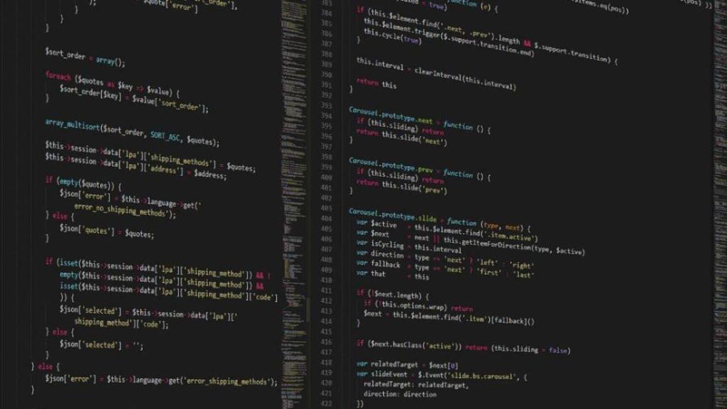 Una pantalla con datos