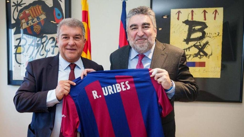 Joan Laporta, junto al presidente del Consejo Superior de Deportes (CSD)
