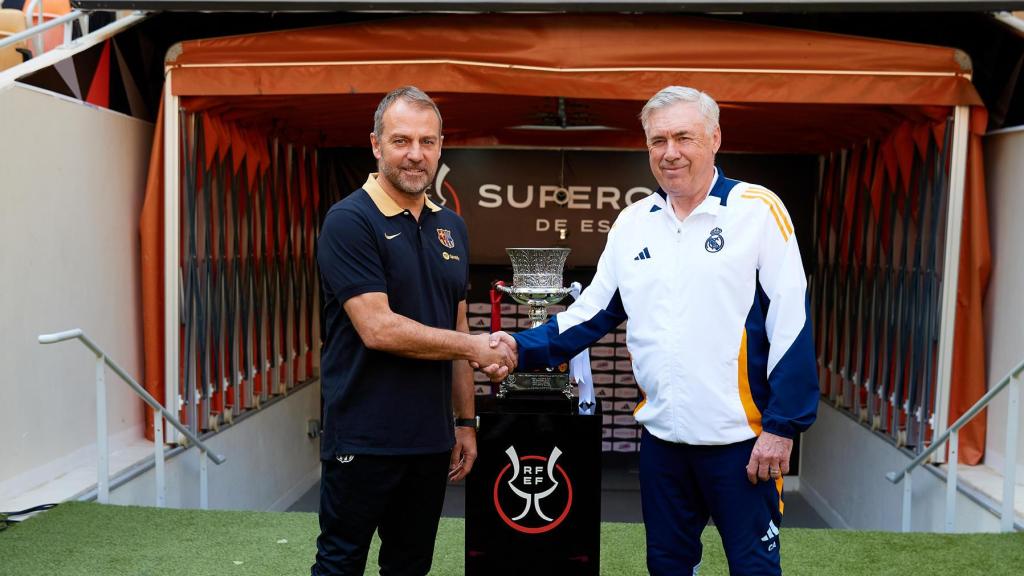 Hansi Flick y Carlo Ancelotti