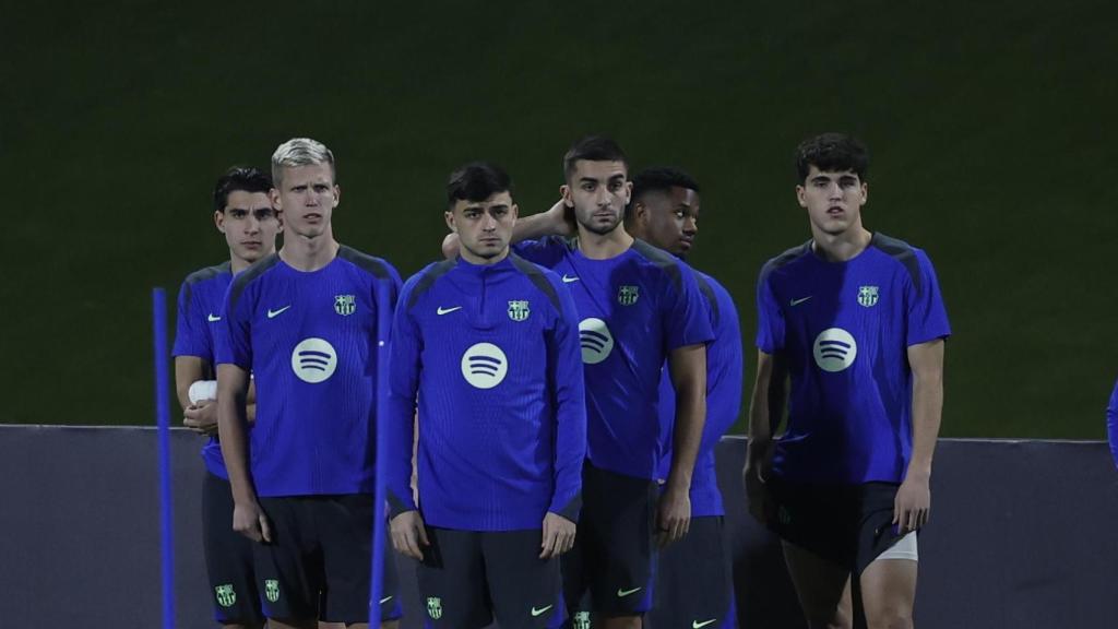 Los jugadores del Barça preparan el clásico de la Supercopa de España en Arabia Saudí