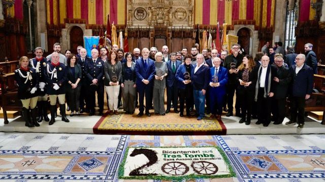 Acto solemne del Bicentenari dels Tres Tombs de Barcelona, que ha servido como presentación oficial del programa de actividades