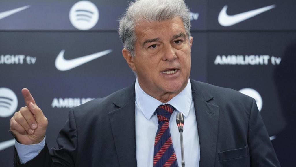 Laporta comparece ante los medios de comunicación