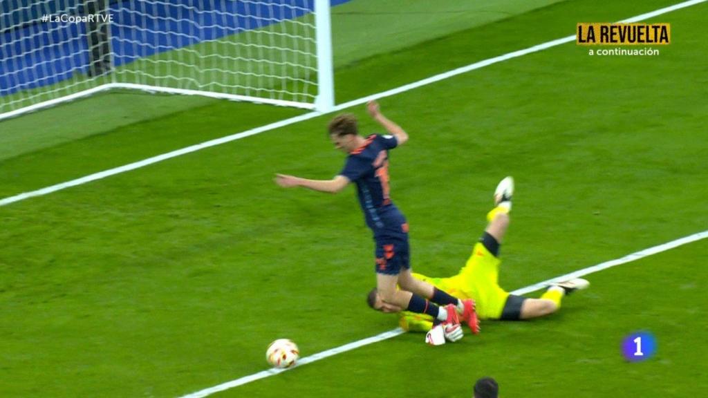 El clamoroso penalti que no pitaron a favor del Celta de Vigo