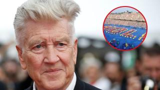 David Lynch y una imagen de la inauguración de las Olimpiadas de Barcelona