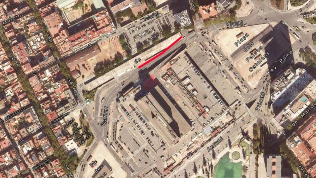 Tall de trànsit al passeig de Sant Antoni