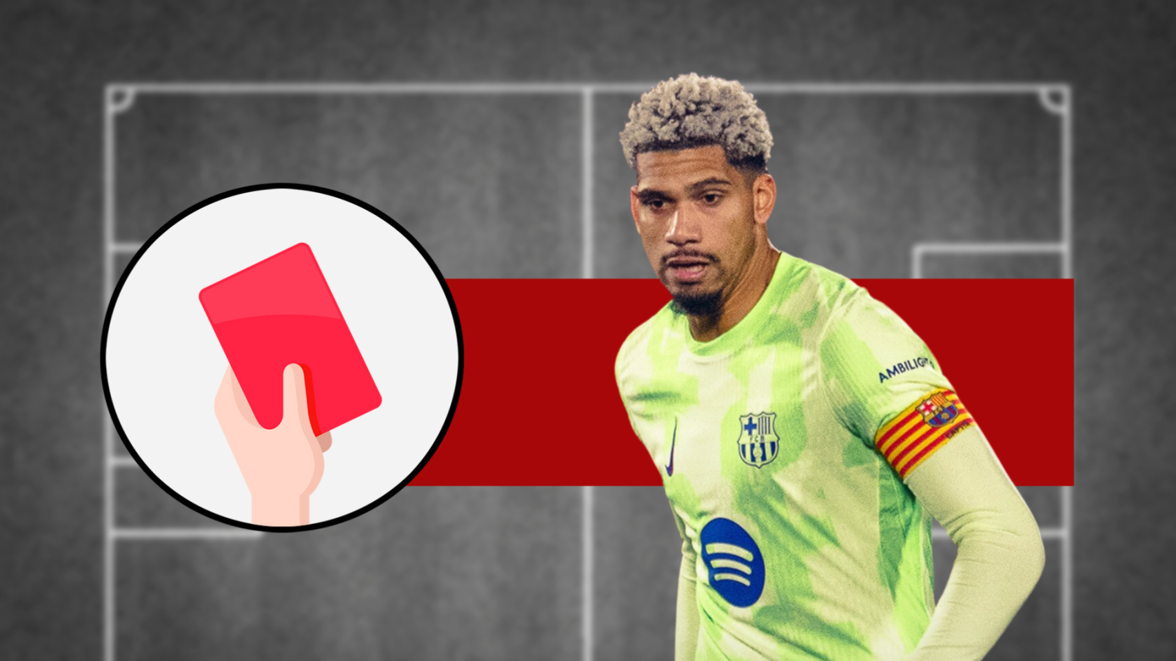 Tarjeta roja: Ronald Araujo