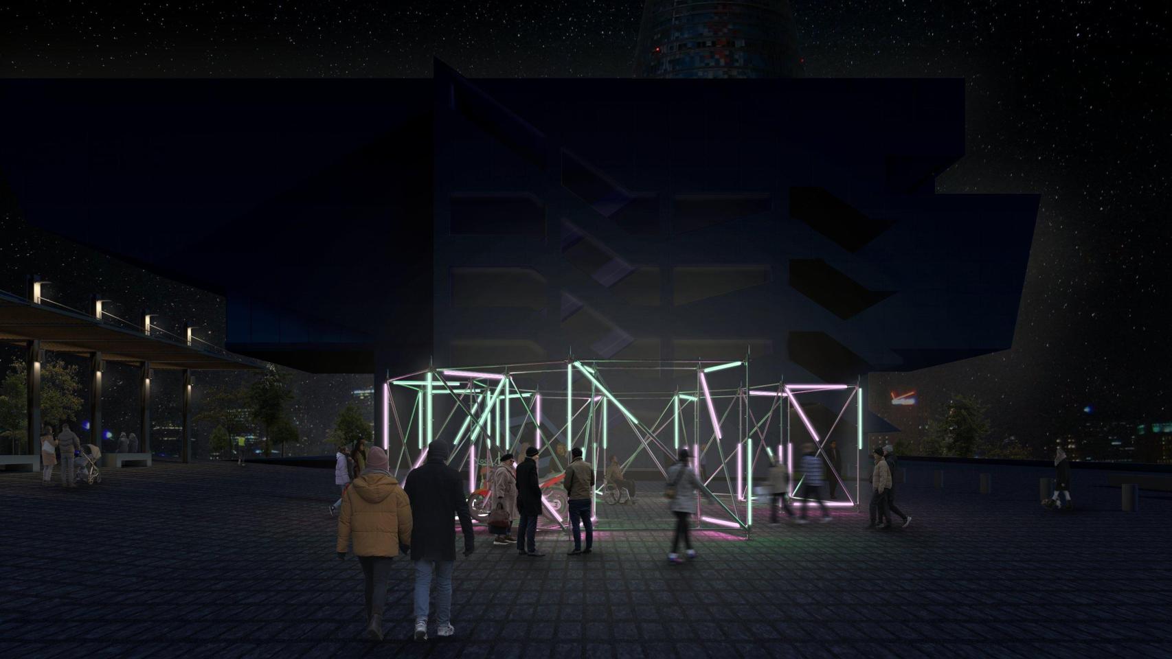 Obra de Yamaha_Obra, del festival Llum 2025