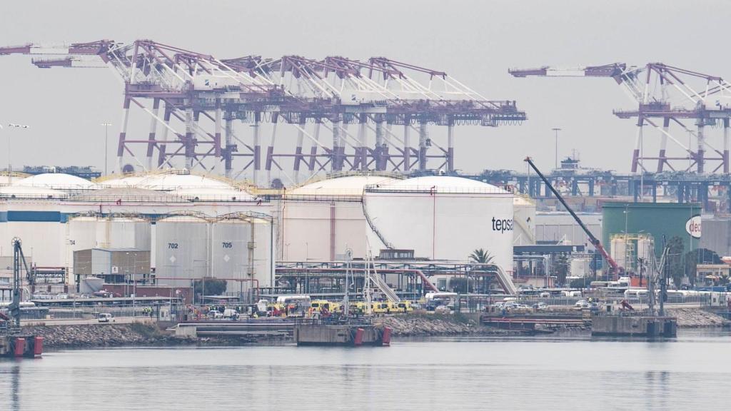 Explosión en el Port de Barcelona