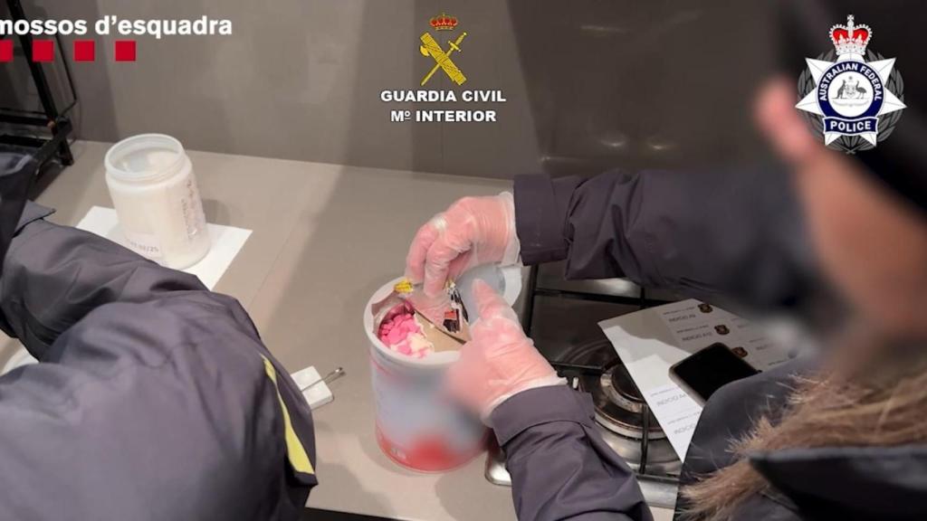 Agents dels Mossos d’Esquadra, Guàrdia Civil i Policia Federal Australiana intervé drogues d'una organització criminal