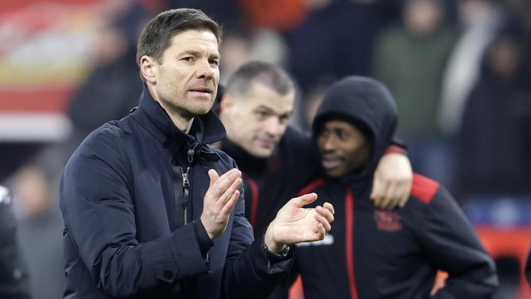 Xabi Alonso, entrenador del Bayer Leverkusen, en un partido de Bundesliga