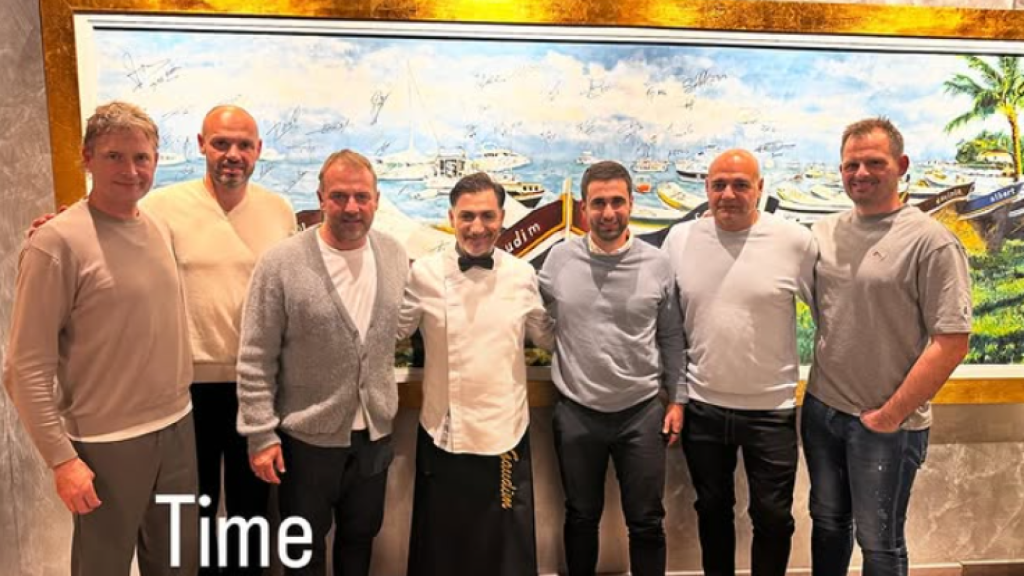 Hansi Flick y el 'staff' del Barça comen en el restaurante Gaudim