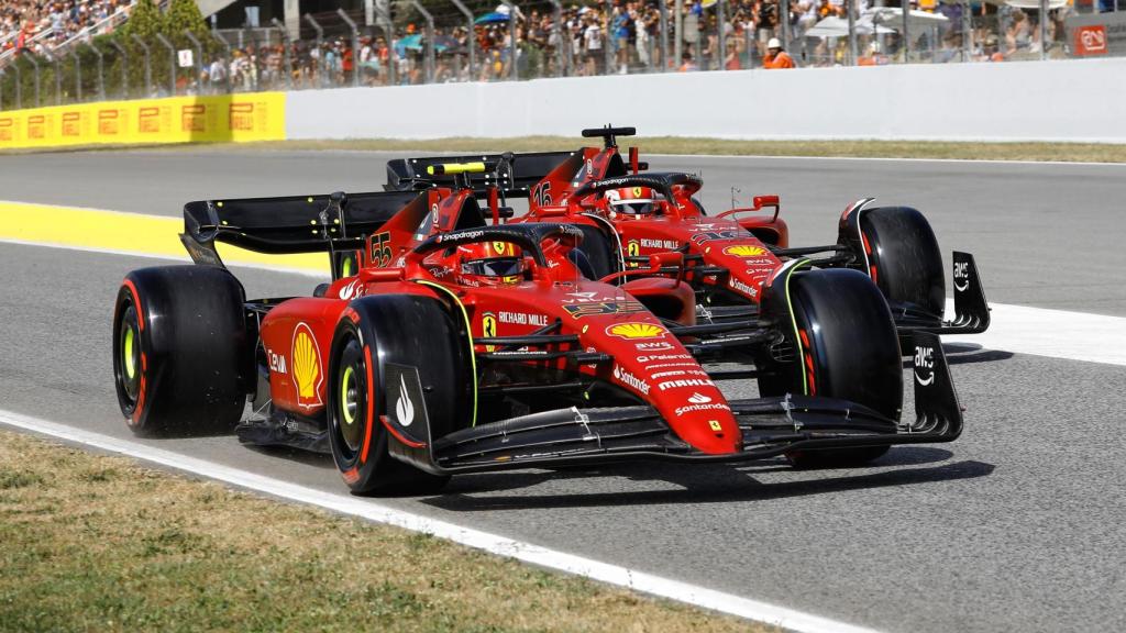 Monoplazas en el circuito de Montmeló