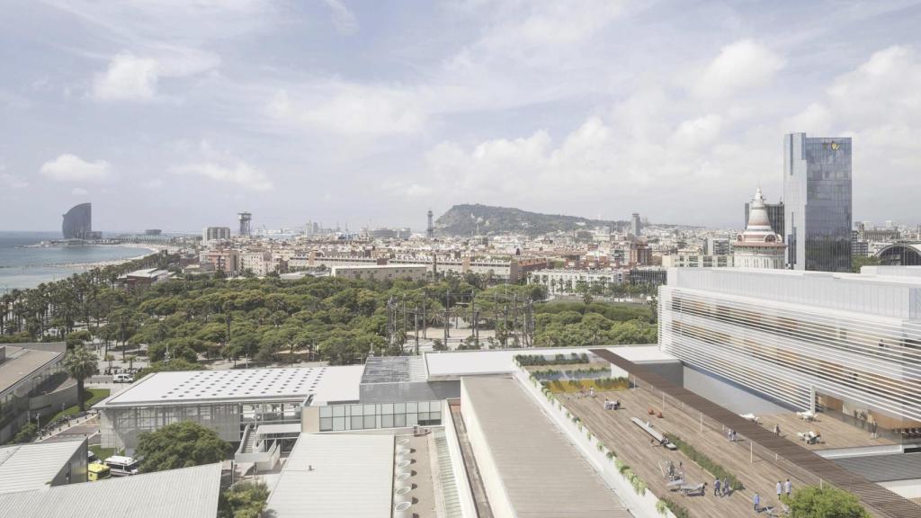 Render de l'ampliació de l'Hospital del Mar