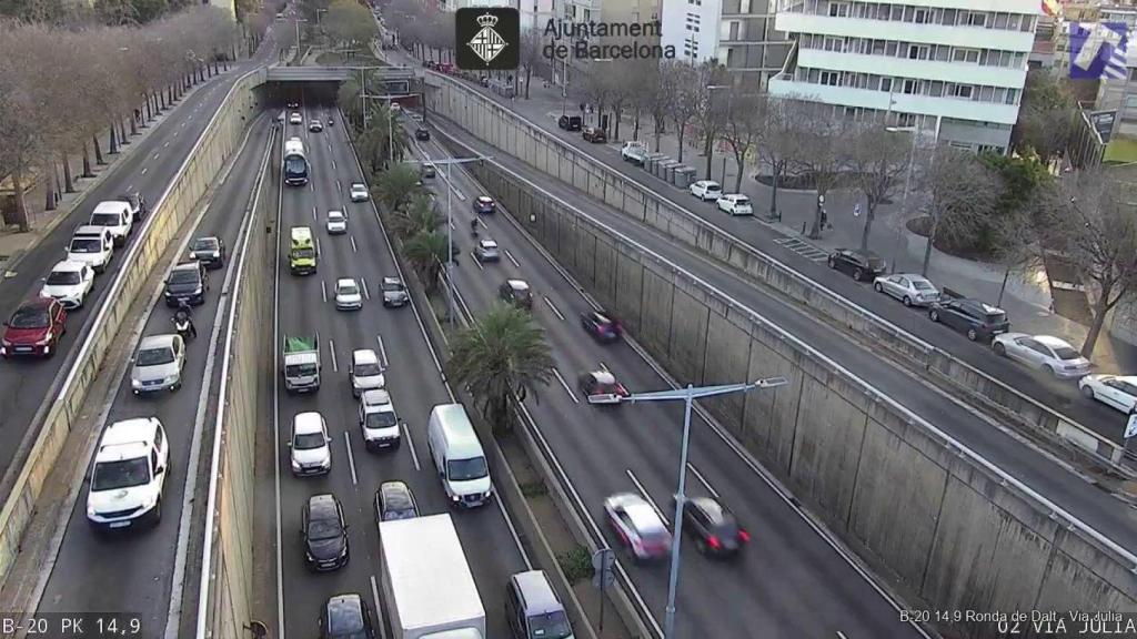 Un accident a la ronda de Dalt el 29 de gener de 2025