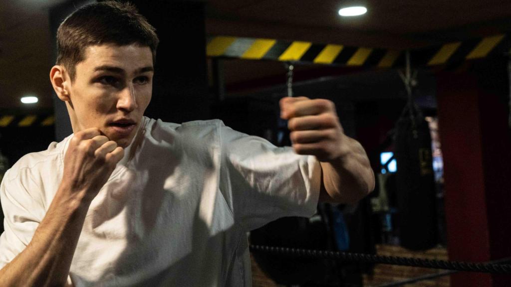 Artur Zbun al Club de Boxa de Sant Adrià