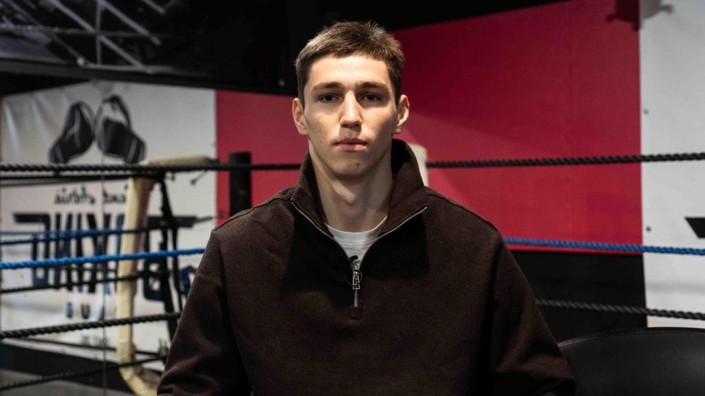 Artur Zbun en el Club de Boxa Sant Adrià