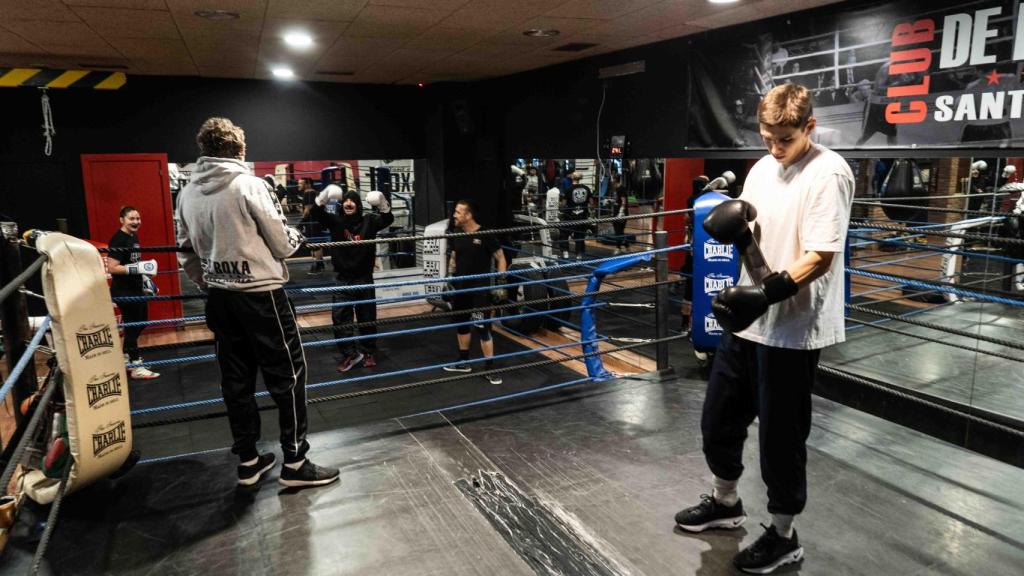 Artur Zbun en el Club de Boxa Sant Adrià
