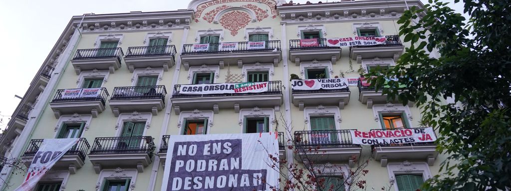 La Casa Orsola de Barcelona abans del desallotjament d'aquest divendres, 31 de gener