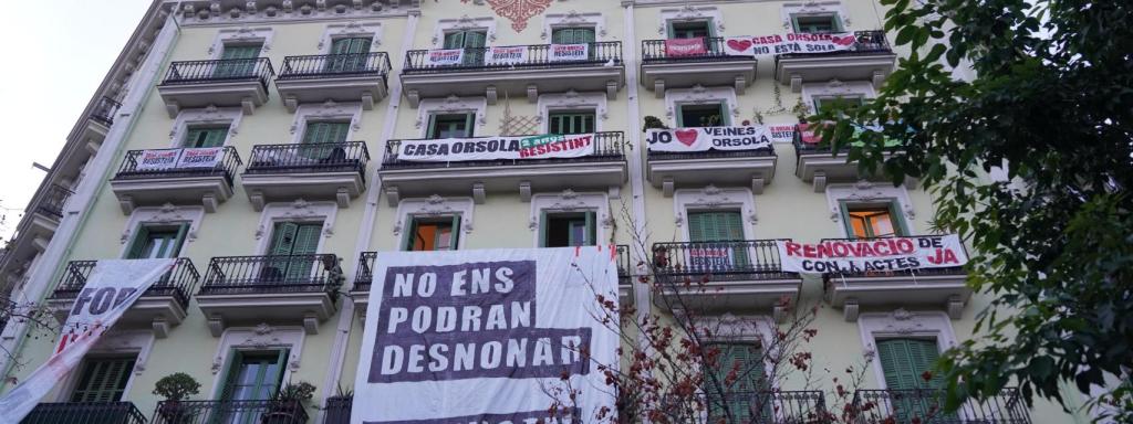 La Casa Orsola de Barcelona antes del desalojo de este viernes, 31 de enero