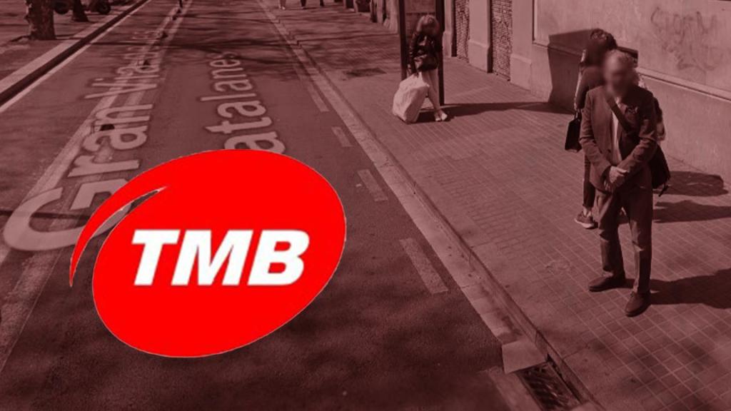 Parada de autobús en Gran Vía de les Corts Catalanes, núm.475