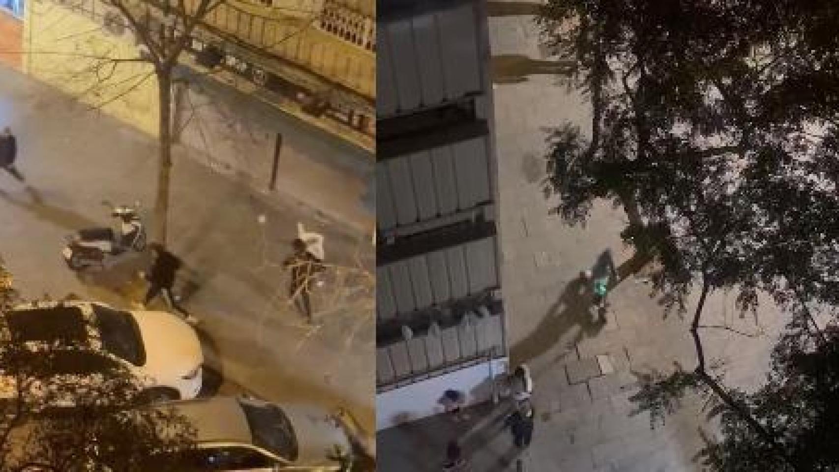 VÍDEO: Pelea a sillazos en el barrio de La Mina