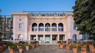 Fachada del Hotel Miramar de Montjuic, un cinco estrellas gran lujo