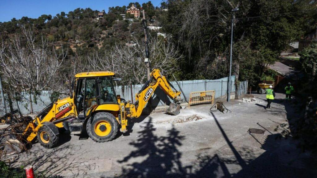 Sarrià inicia las obras de urbanización de la parte superior de la Via Augusta