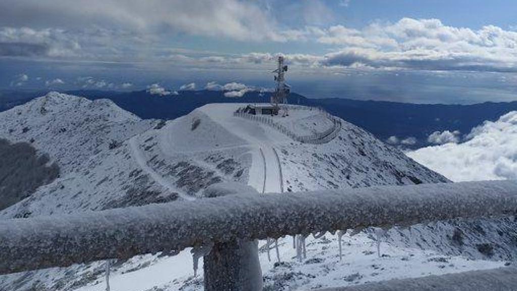 Imágenes de la nevada en el Montseny