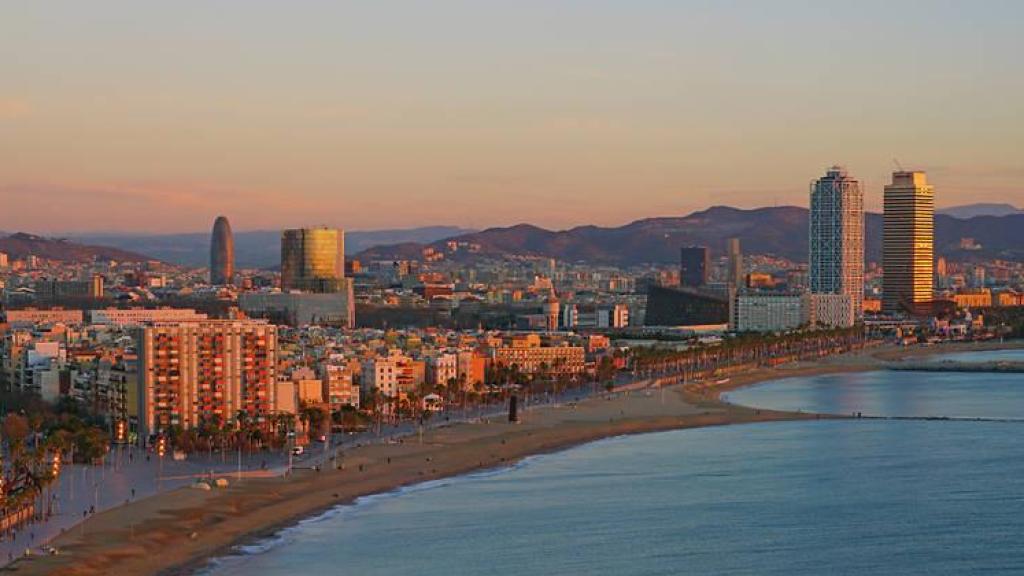 Panorámica de la costa de Barcelona