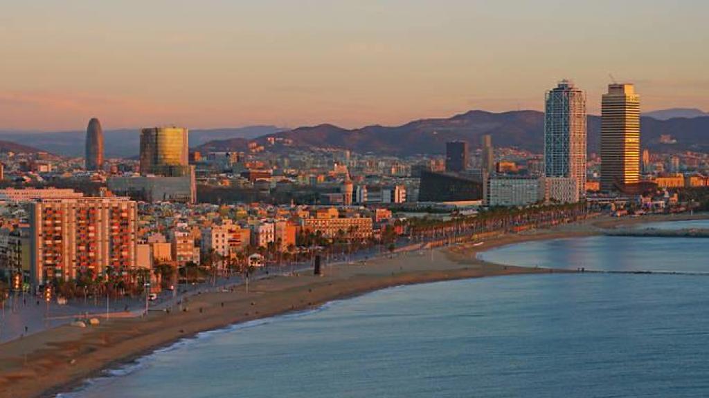 Panorámica de la costa de Barcelona