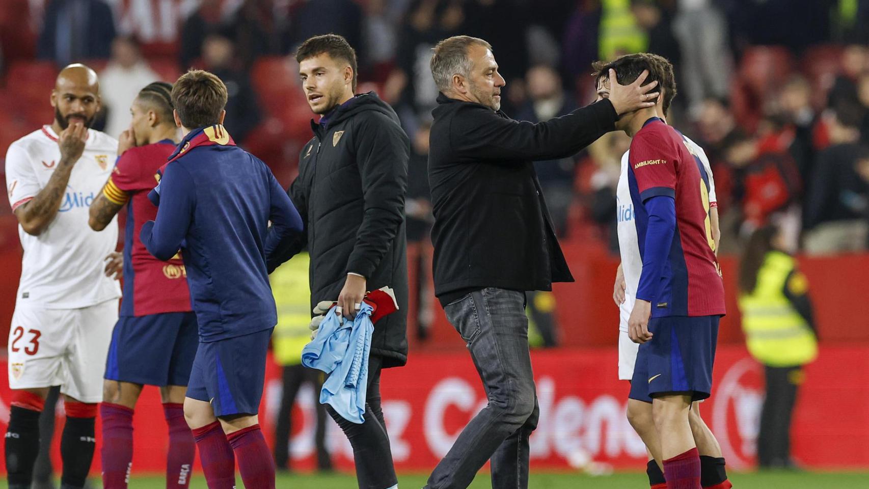 Hansi Flick, tras la victoria del Barça en Sevilla